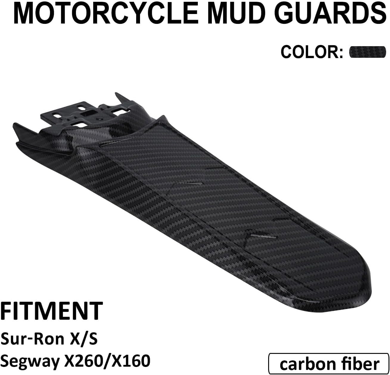 Carbon Fiber Extended Surron LBX Rear Fender (REAL)