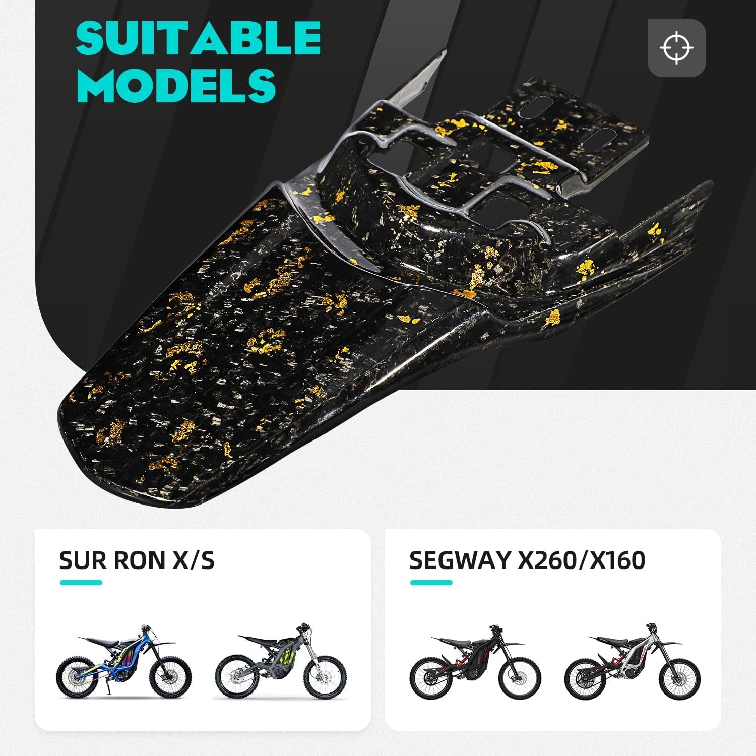 Forged Carbon Surron LBX Rear Fender (REAL)