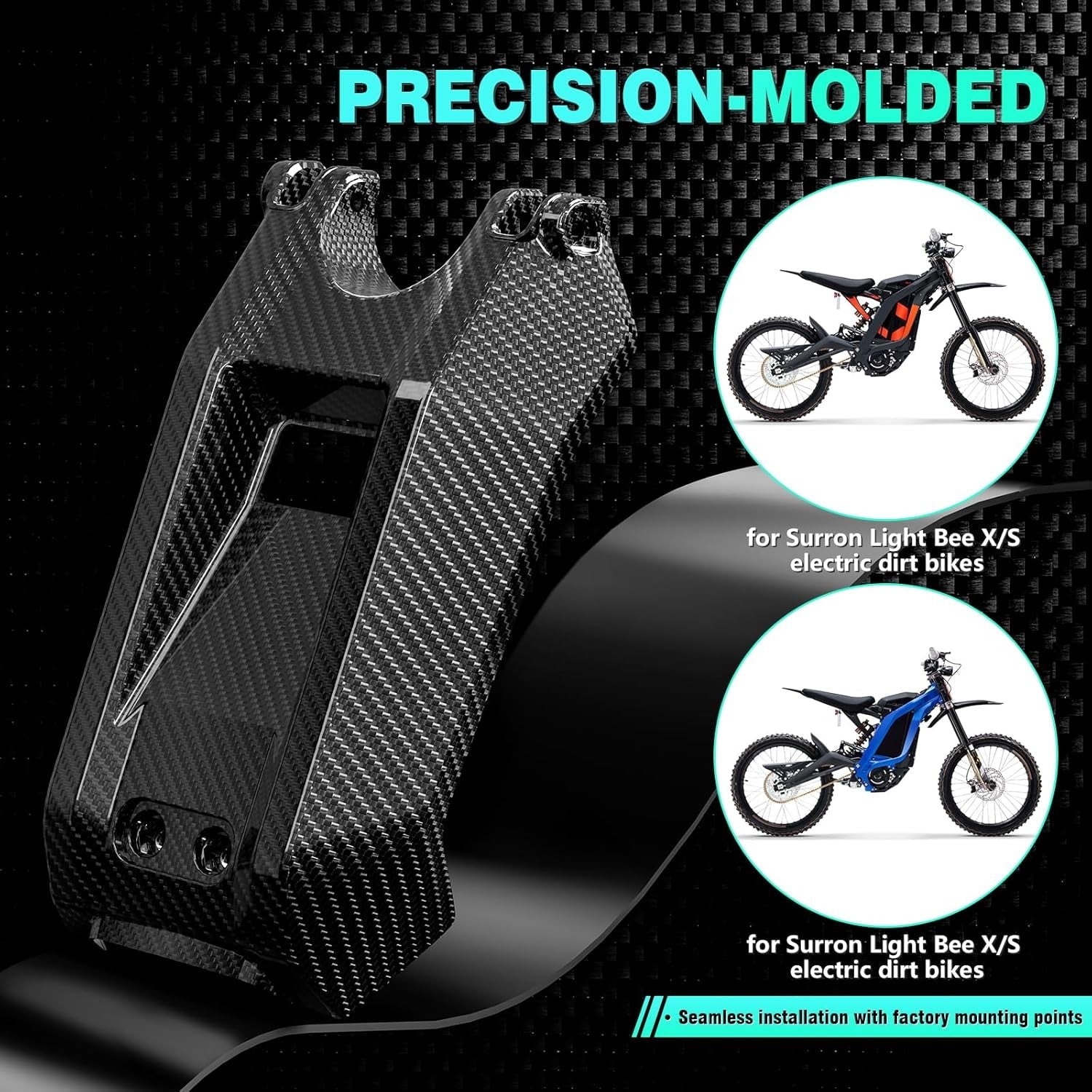 Carbon Fiber Surron Battery Lid (REAL)