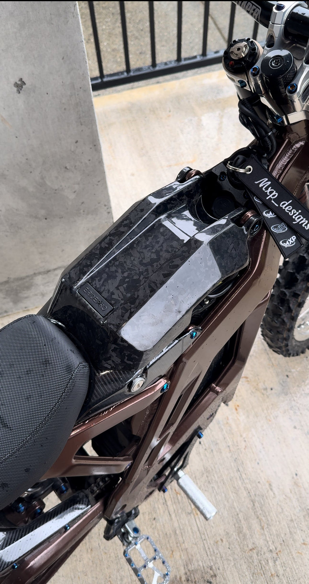 Eride carbon fiber battery lid 3 week pre order