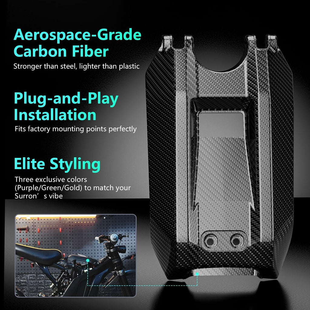 Carbon Fiber Surron Battery Lid (REAL)