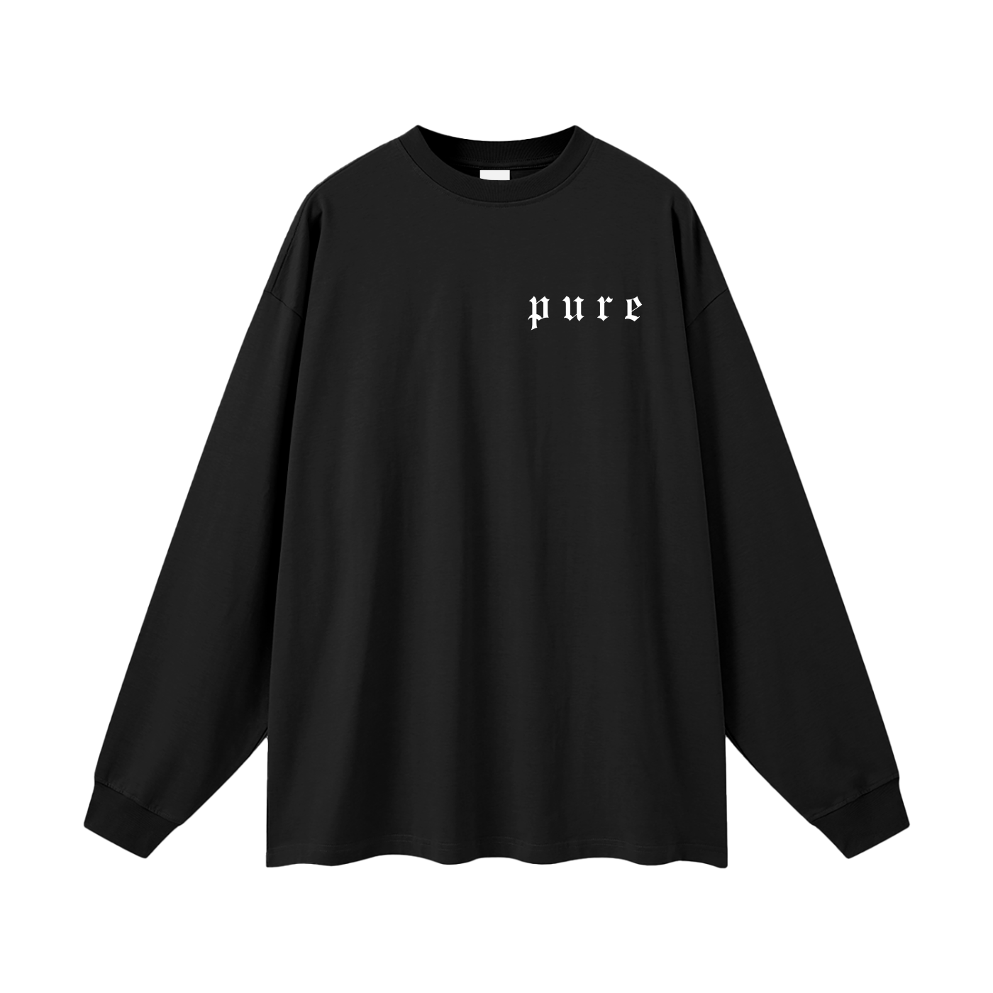 PURE Oversized Black Long Sleeve
